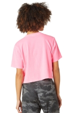 Топ Stay In Oversized Washed Electric Pink