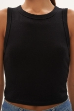 Топ Muscle Rib Solid Black Топ Muscle Rib Solid Black