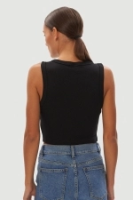 Топ Muscle Rib Solid Black Топ Muscle Rib Solid Black