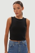 Топ Muscle Rib Solid Black Топ Muscle Rib Solid Black