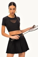 Юбка плиссе Painted Black