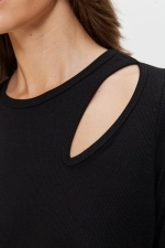 Топ Pilates Core Rib Black Топ Pilates Core Rib Black