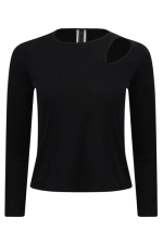 Топ Pilates Core Rib Black Топ Pilates Core Rib Black