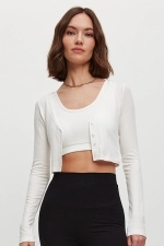 Лонгслив Crop Cameron Milky Лонгслив Crop Cameron Milky