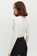 Лонгслив Crop Cameron Milky Лонгслив Crop Cameron Milky