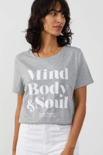 Футболка Mind Body & Soul Heather Grey