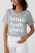 Футболка Mind Body & Soul Heather Grey