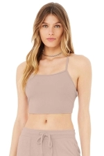 Топ Alosoft Ribbed Crop Calm Dusty Pink