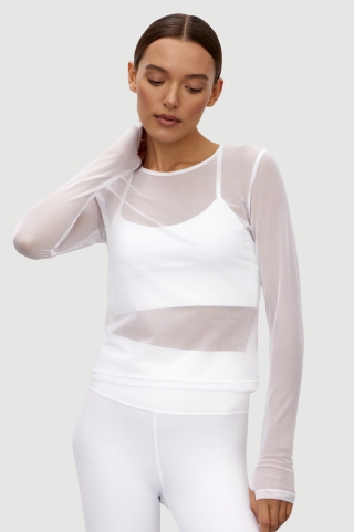 Лонгслив Bump White