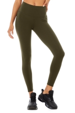 Легинсы 7/8 High-Waist Airbrush Dark Olive