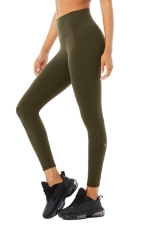 Легинсы 7/8 High-Waist Airbrush Dark Olive