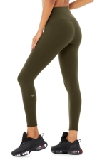 Легинсы 7/8 High-Waist Airbrush Dark Olive