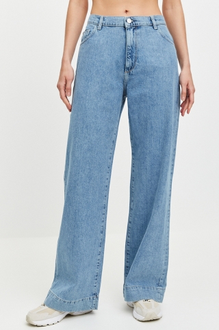 Джинсы Zoie Wide Leg In Droplet Джинсы Zoie Wide Leg In Droplet