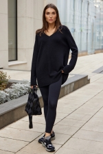 Свитер V-neck Linda Black