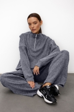 Брюки прямые Delon Ribbed Grey