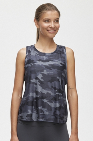 Топ Printed Balanced Muscle Silver Mist Camo
