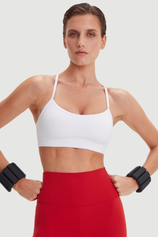 Топ Heat Racerback Crystal White