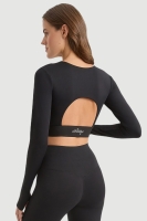 Топ Open Back Black