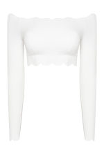 Лонгслив Off Shoulder Crop Ivory Лонгслив Off Shoulder Crop Ivory