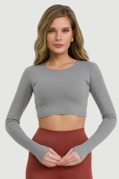 Топ Open Back Grey