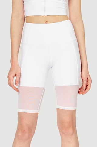 Велосипедные шорты c сеткой White