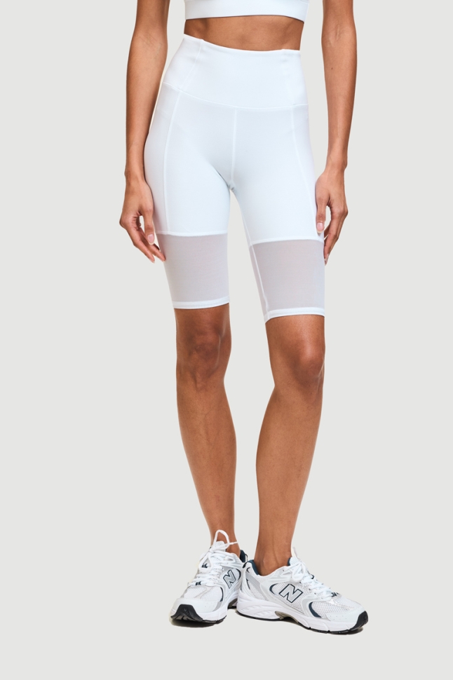 Велосипедные шорты c сеткой White