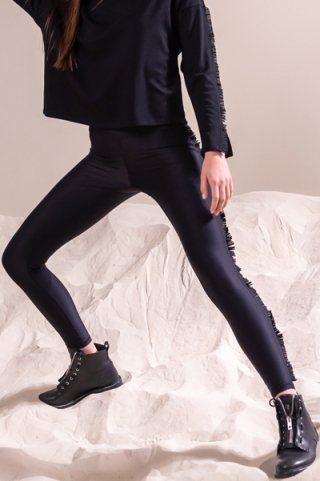 Легинсы Fringe Trim Черный