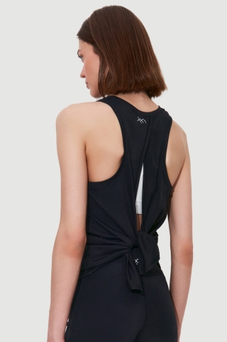 Топ Tie Back Black