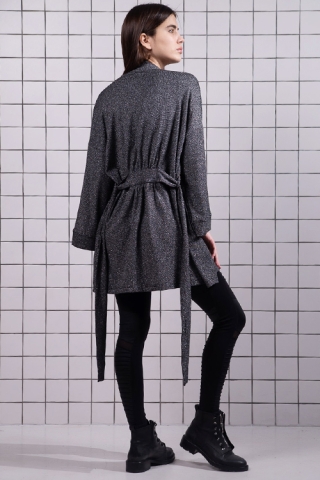 Кардиган Waffle Silver