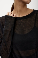Топ Sheer Black