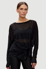 Топ Sheer Black