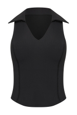 Топ Matchball V Neck Black Топ Matchball V Neck Black