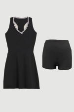 Платье Matchball V Neck Black Платье Matchball V Neck Black