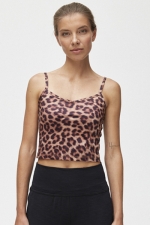 Топ Truly Cropped Classic Leopard