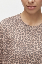 Толстовка Brushed Up Cropped Classic Leopard