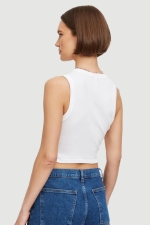 Топ Muscle Rib White