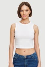 Топ Muscle Rib White