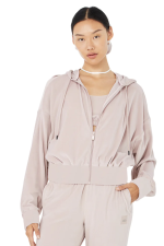 Толстовка Velour Glimmer Full Zip Dusty Pink Толстовка Velour Glimmer Full Zip Dusty Pink