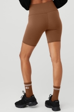 Велосипедные шорты High-Waist Cinnamon Brown Велосипедные шорты High-Waist Cinnamon Brown