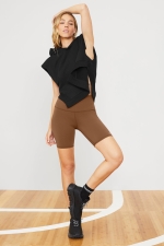 Велосипедные шорты High-Waist Cinnamon Brown Велосипедные шорты High-Waist Cinnamon Brown