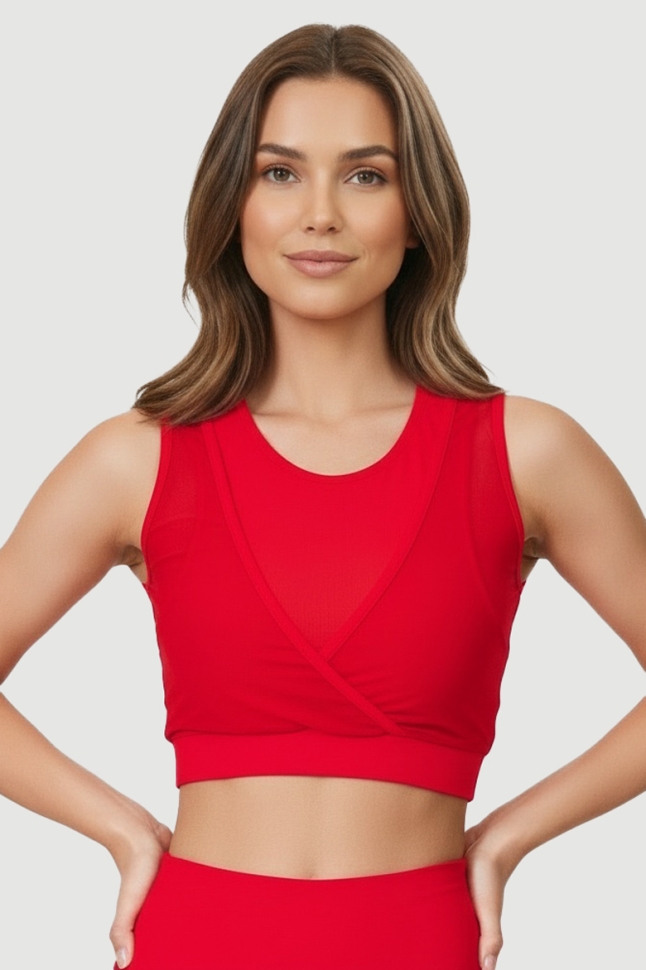 Топ Double Lines SS Red