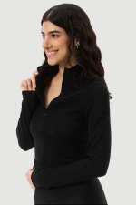 Кроп-топ Zip Warm Black