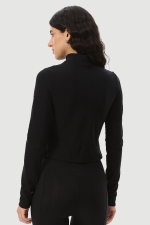 Кроп-топ Zip Warm Black