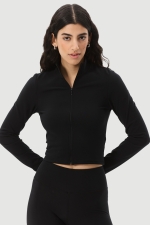 Кроп-топ Zip Warm Black