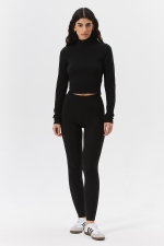 Кроп-топ Zip Warm Black