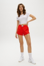 Топ Ruched Down Cropped Cloud White