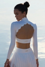 Лонгслив Open Back Crop Ivory Лонгслив Open Back Crop Ivory