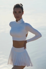 Лонгслив Open Back Crop Ivory Лонгслив Open Back Crop Ivory