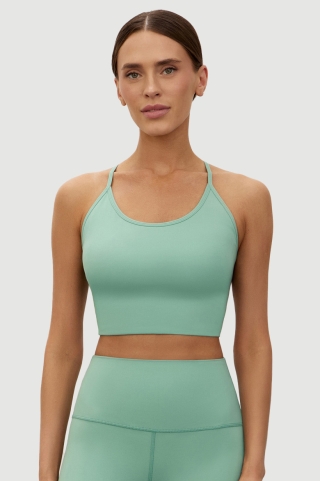 Топ Racerback Peacock Green