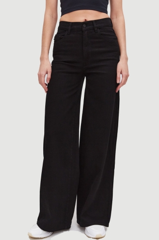 Джинсы Hepburn Wide Leg Vintage in Jet Black Джинсы Hepburn Wide Leg Vintage in Jet Black